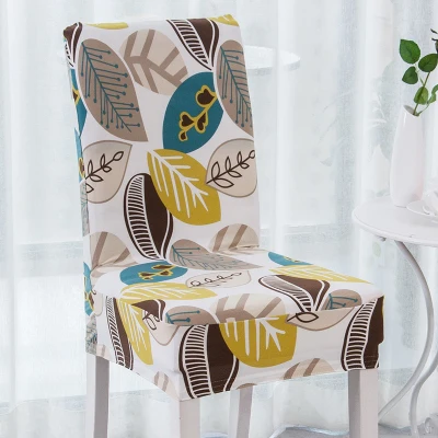 Free Shipping 1PC Fancy Floral Printed Stool Cover Kitchen Dining Slip Cover for Home Hotel Restaurant Decor Spandex Chair Cover