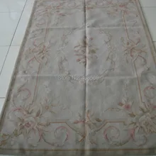 4'x6 'французский шерстяной aubusson ковер ручной работы новозеландской шерсти ковров и ковровых покрытий для украшения дома