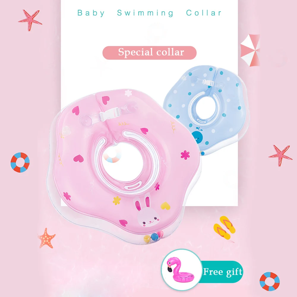 

0-15 months baby Neck circle Swimming ring Infant Float Inflatable Wheels for Newborns bathing Tube Pools float Accessories