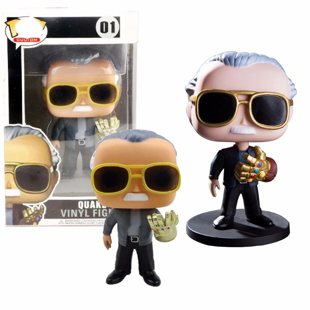 

Father of MARVEL Avengers 4: Endgame Stan Lee QUAKE Action Figures brinquedos Collectible Model Toys for Children birthday gift