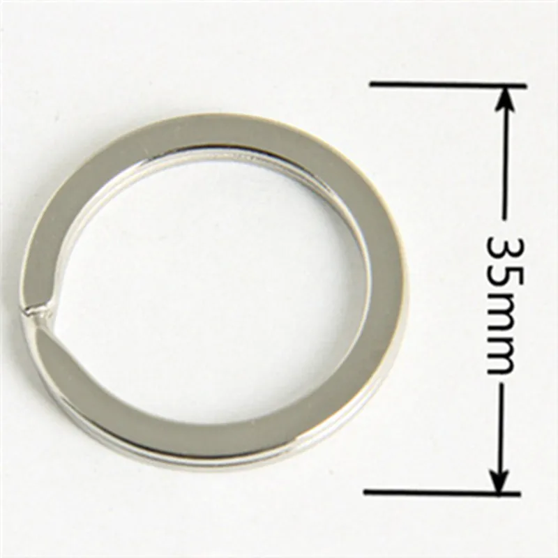 

35mm 2018 New Keyring Split Ring 30mm Good Quality Stainless Steel Key Ring For Keychain Making Sleutelhanger Diy Accessories
