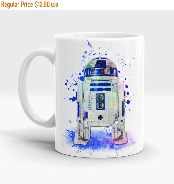 OUT NEW Star Wars Movie R2D2 and CP30 Coffee Mug Set of 2 Christmas STW020005 