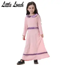 Милые дети длинное платье Исламская Абаи арабских саудовцы Дубай Малайзии национальная одежда свободные студентов школьные платья для