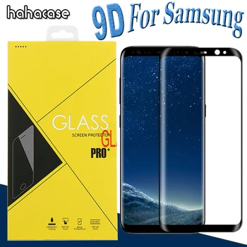 

500pcs 9D Full Coverage Curved Tempered Glass For Samsung Galaxy S20 Ultra S10 Lite Note 10 Plus 9 8 Screen Protector With Box