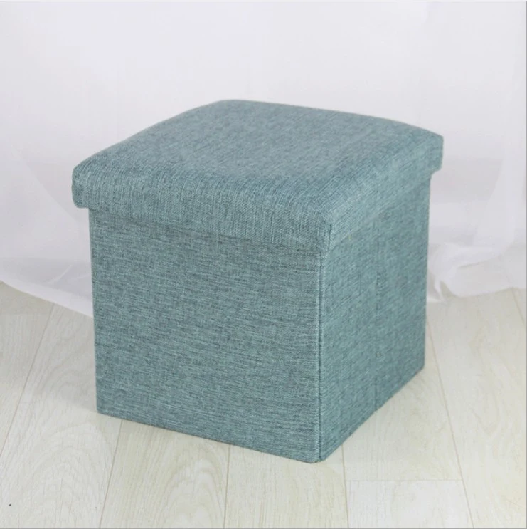 Разный Органайзер, тканевый стул для хранения, стул для хранения, может сидеть для взрослых, складной ящик для хранения, диван, сменная скамья для обуви - Цвет: Dark green