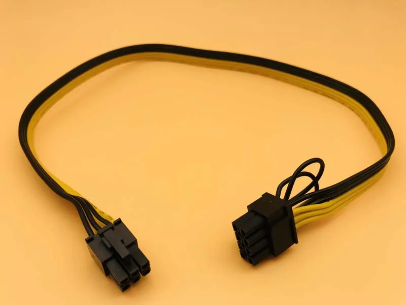 Riser power Cable 6Pin to 8Pin (6+2) Cable Server Power Conversion Board Graphic Card Power Cable 18AWG Splitter for BTC Mining