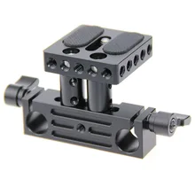 CAMVATE 1 4 Inch Screw Quick Release Plate 15mm Rail Rod Support System Mount Fr Follow