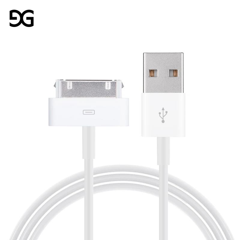 GUSUG USB кабель для быстрой зарядки для iPhone 4 s 4S 3g S 3g iPad 1 2 3 iPod Nano itouch 30 Pin оригинальное зарядное устройство адаптер для синхронизации данных cor