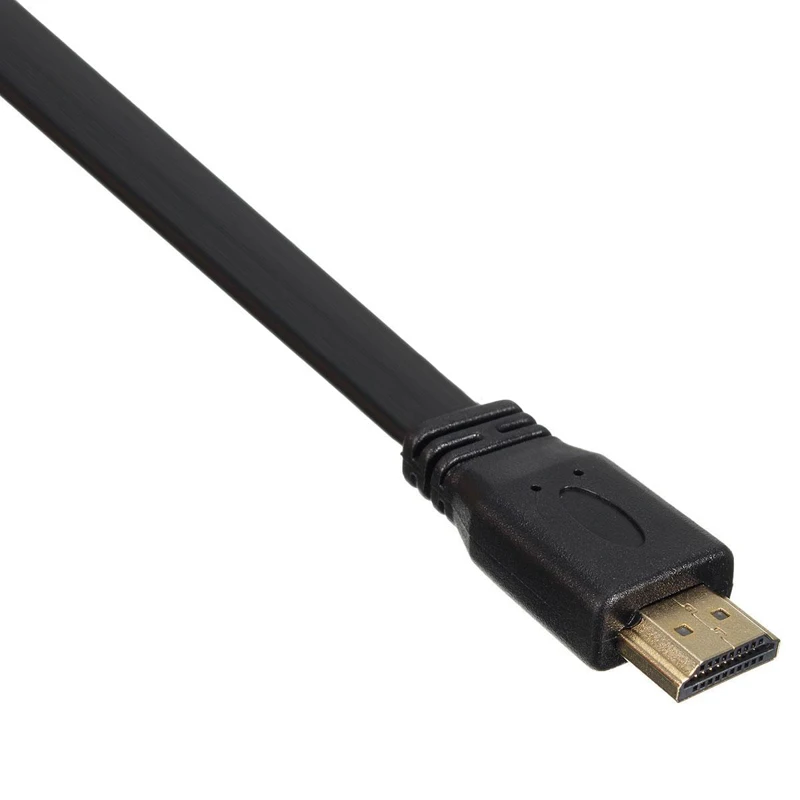 Высокоскоростной HDMI кабель Full HD короткий HDMI штекер плоский кабель Шнур широко используемое выходное устройство для аудио-видео HD tv PS3