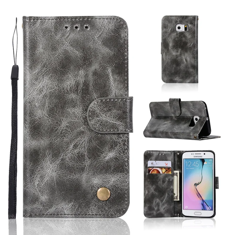 

Retro PU Leather Wallet Case For Samsung Galaxy S7 Edge Case S7 Coque Pouch Flip Cell Phone Bag For Funda Samsung S7 Case Cover
