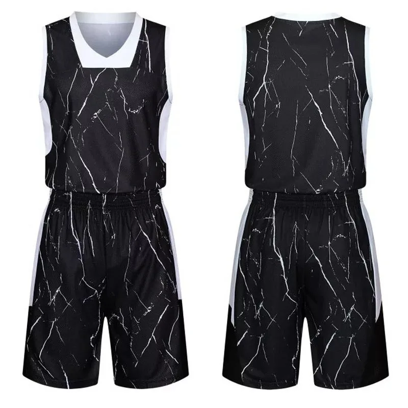 Breathable Mesh Cloth Quick Dry Mens Basketball Jerseys Set Team