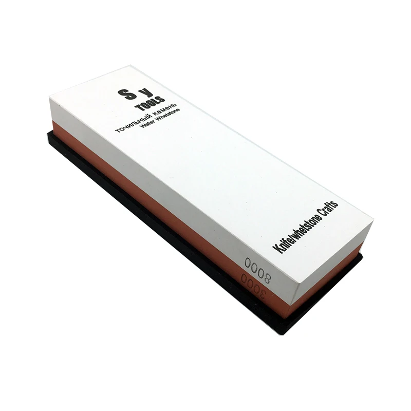

Double face grit water whetstone Knife blade Fine Polish 3000/8000 grit corundum whetstone knife sharpener