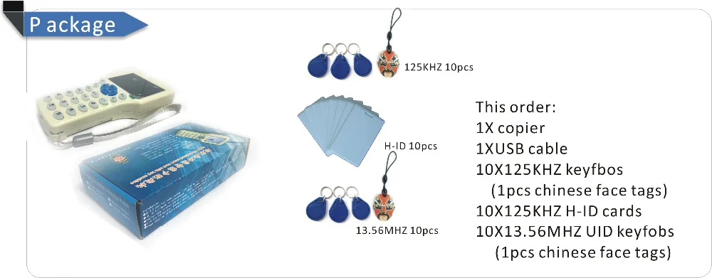 Обновленная версия на английском языке 10 Частота RFID Копир ID/IC считыватель писатель/копия M1 13,56 МГц Sector0 зашифрованный + 30 шт. 3 вида тегов