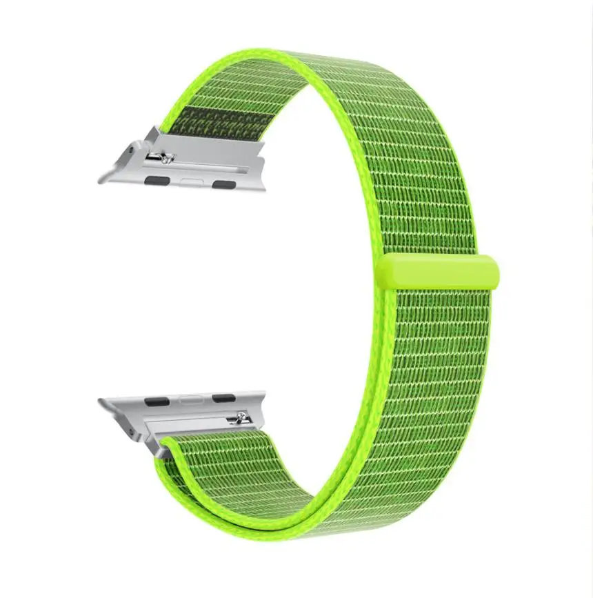 

Luxury Nylon Watch Bracelet Wrist Band Strap For Apple Watch Series 3/2/1 38MM Stainless Watch Band 80307