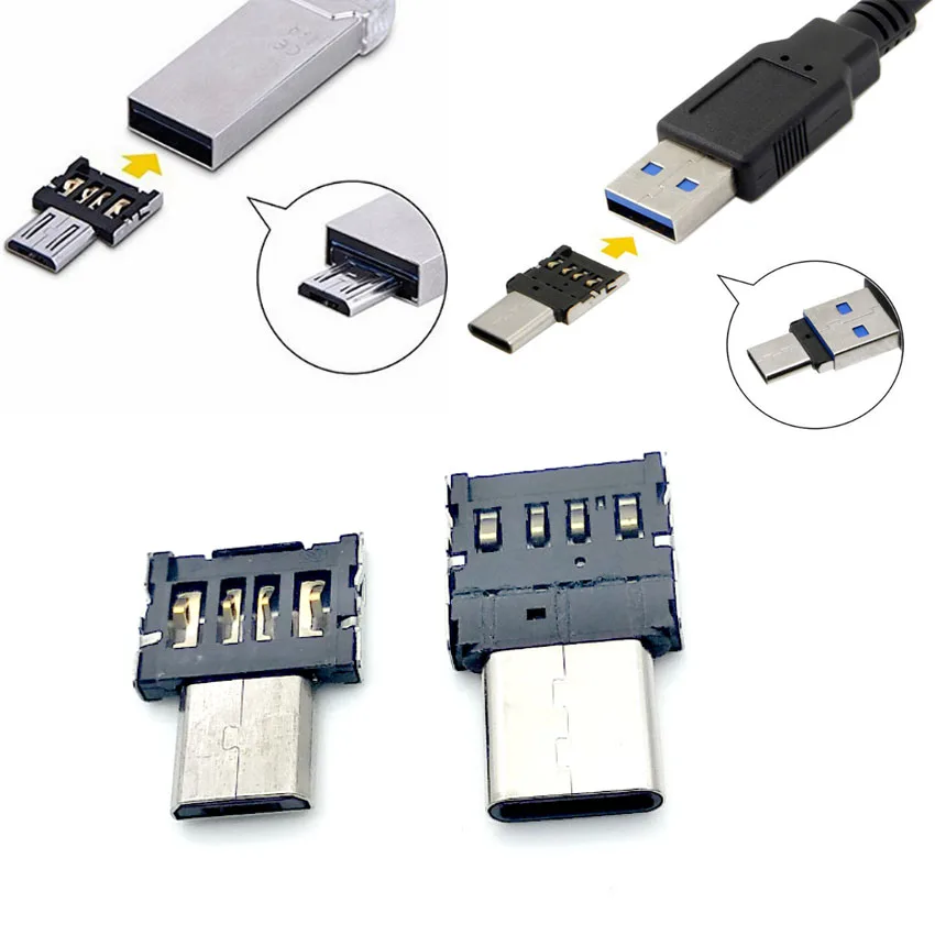 Микро USB адаптер 2 шт. микро OTG коннектор Мини для Xiaomi Huawei смартфона флеш