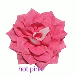 Free shipping!! 24pcs/lot 10cm diameter 5colors hollow chiffon flowers can mix order