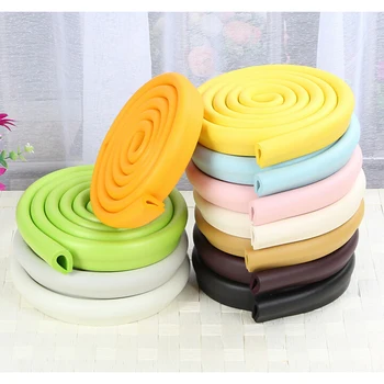 

Hot Selling ''U' Style 2m New Baby bumper strip Baby Safety Corner protector Glass Table Edge Corner Guards Cushion Strip