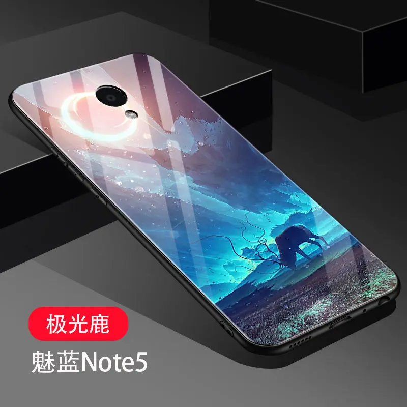

Howanni Colorful Tempered Glass Phone Case For Meizu M5 Note Case 5.5 inch Back Cover For Meizu M5 Note Cover Shell Capa