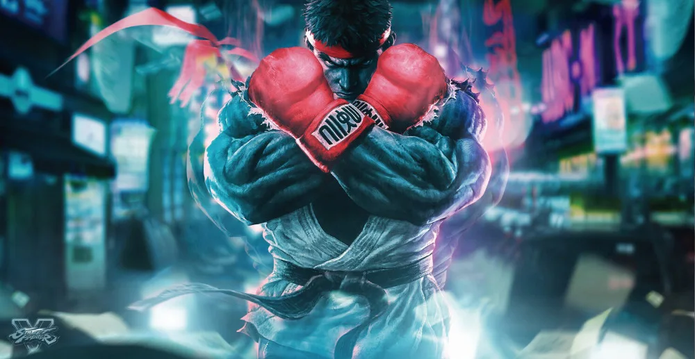 Frete Grátis Jogo Street Fighter Papel De Parede De Seda Poster Hd