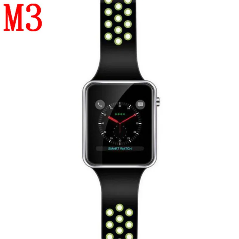 Спортивные Смарт часы Новая мода M3 Smartwatch С Facebook WhatsappTwitter поддержка SIM TF карта для