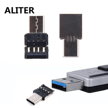 

ALITER Type C To USB OTG Connector Adapter for USB Flash Drive S8 Note8 Android Phone