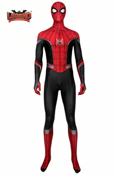

New movie Spider-Man far from home Cosplay Costume Superhero Jumpsuit Spider man Fancy Bodysuit spiderman Mask Custom made