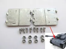 Mato Metal driver & transmission inspection hatch for 1/16 1:16 RC Stug III tank,metal upgraded parts