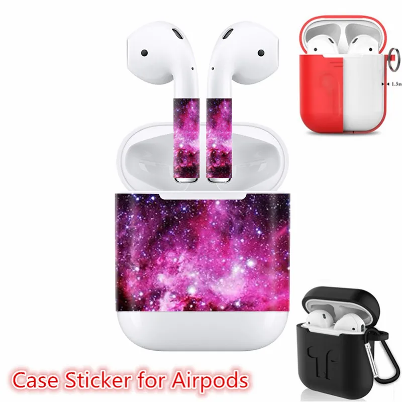 Силиконовый чехол для AirPods защитные наклейки | Электроника
