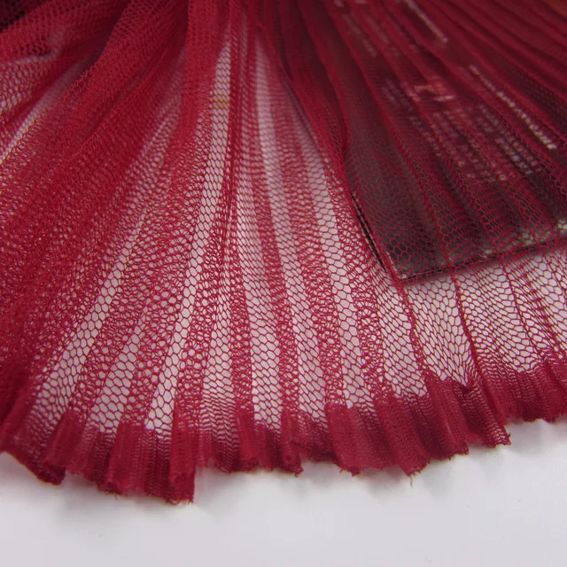 1 предмет, фатиновая сетчатая плиссированная ткань, Прозрачная Жесткая сетчатая газовая ткань для танцевальной юбки, детская одежда - Цвет: 13