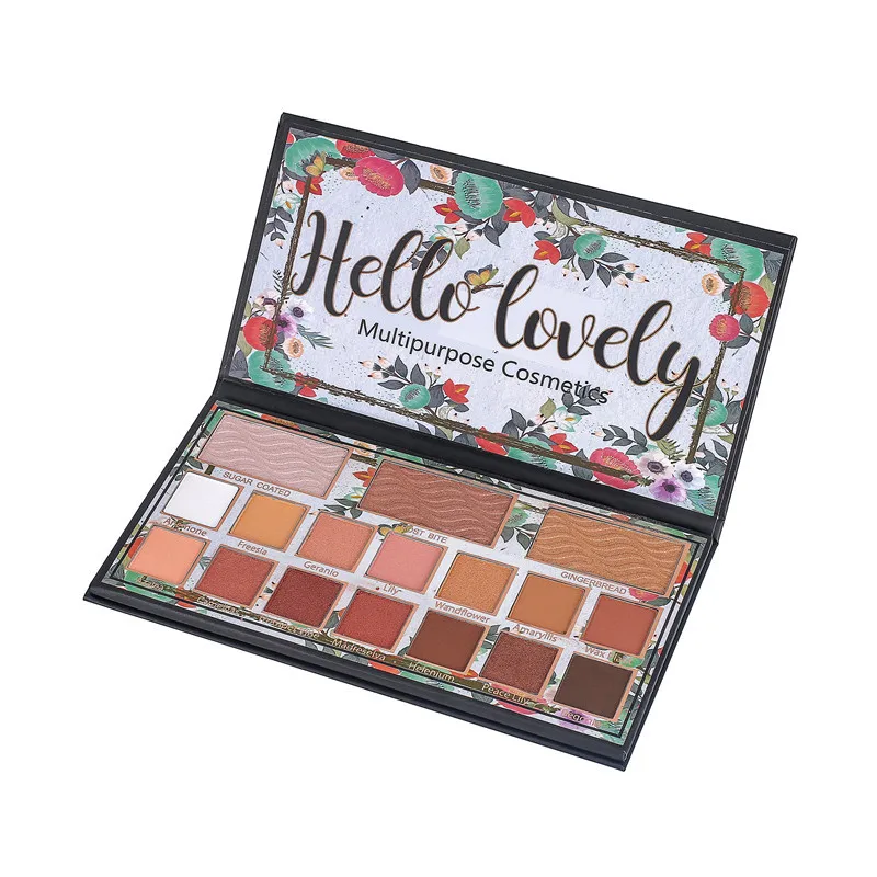 

New 17 Color Eyeshadow Palette Blush Grooming Face Contour Shadow Powder Set Shimmer Matte Flash Lasting Waterproof Smoked