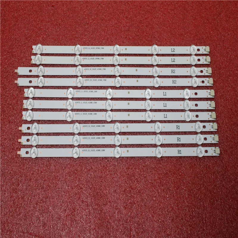 

New 5set=50 PCS R1 L1 R2 L2 LED backlight strip Replacement FOR LG 42LN5300 6916L-1214A 6916L-1215A 6916L-1216A 6916L-1217A