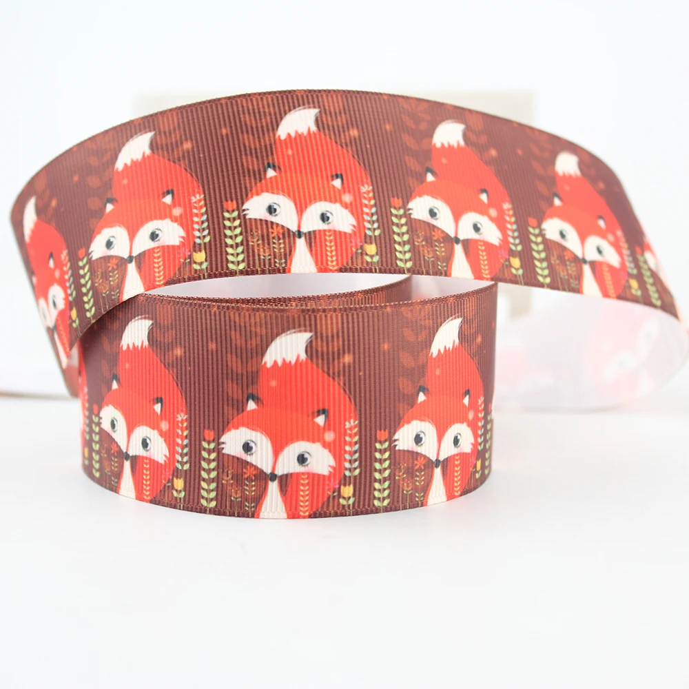  animal printed grosgrain ribbon 38mm (2)