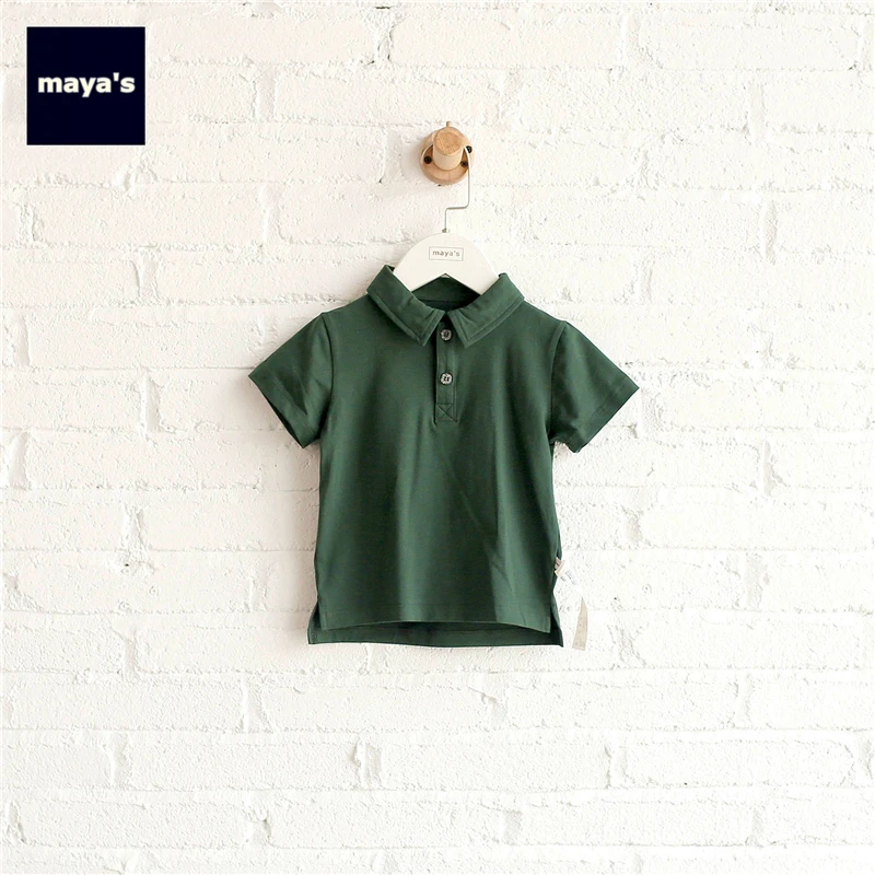 

Mayas Printed Summer Boys Shirts Cotton Soft Spring Children Basic Tops Kids New V Neck Sports Shirts Free Shipping 81212