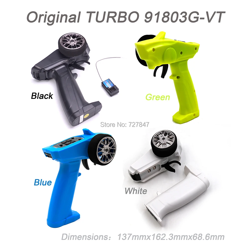 TURBO 2.4GHz 3CH 91803G 91803G-VT Radio system Transmitter Controller remote control w/ Receiver for RC Car Boat PK TG3 FS-GT3B photo