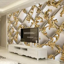 Beibehang пользовательские обои 3D Большая фреска мягкая упаковка Металл Европейский Стиль Гостиная ТВ фон обои 3d Papel де parede