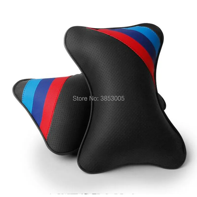 cheap Car Auto Seat Neck Rest Black Seat Headrest Cushion FOR BMW X5 X6 E46 E39 E90 E36 E60 E34 E30 F30 F10 solano smily chery lifan