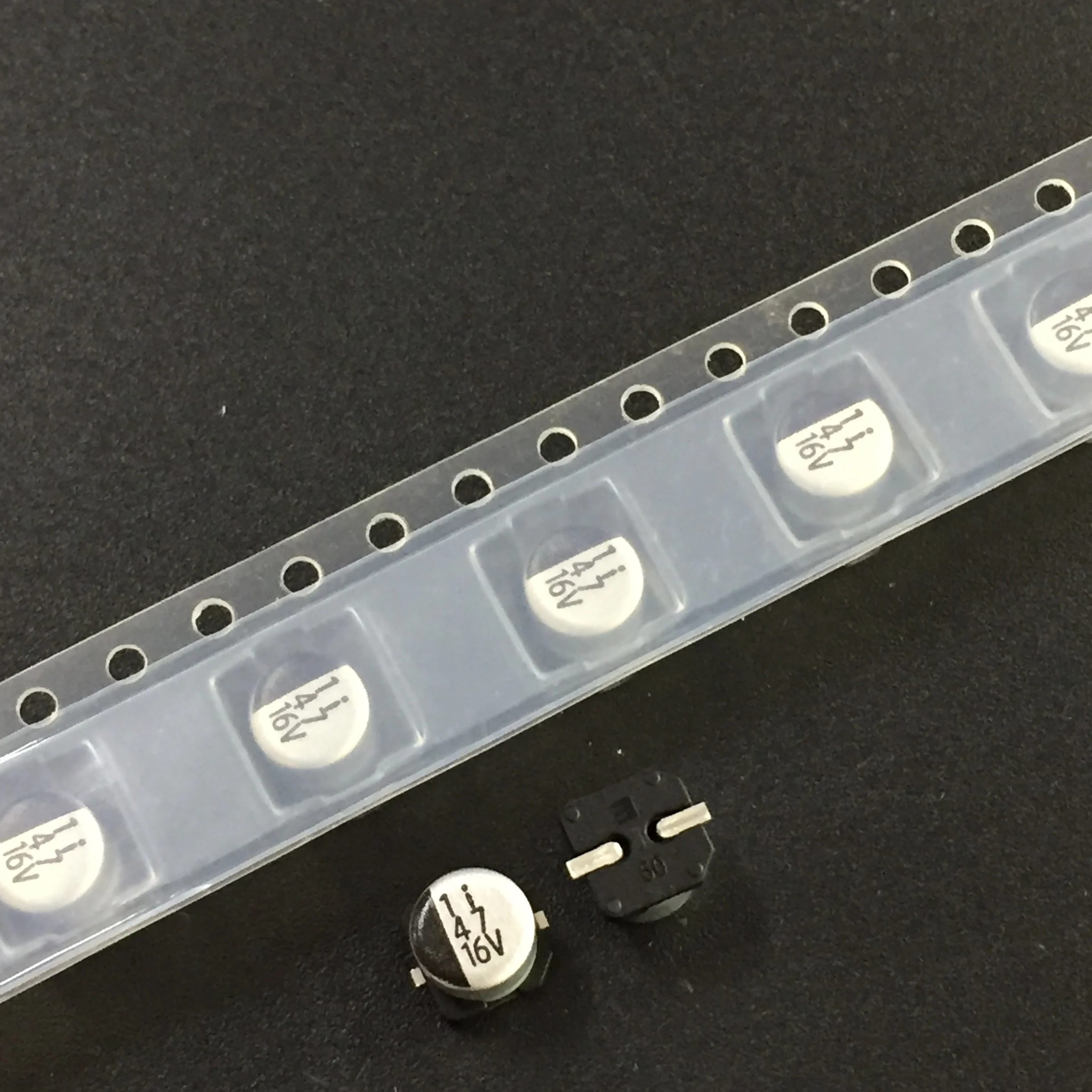 10 pces/50 pces 47f 16 v elna rv3 série 5x5.3mm 16v47uf chip tipo smd alumínio capacitor eletrolítico
