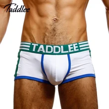 Бренд Taddle мужское нижнее белье боксеры из хлопка сексуальные мужские боксеры с низкой талией боксеры стрейчевые большой размер нижнее белье