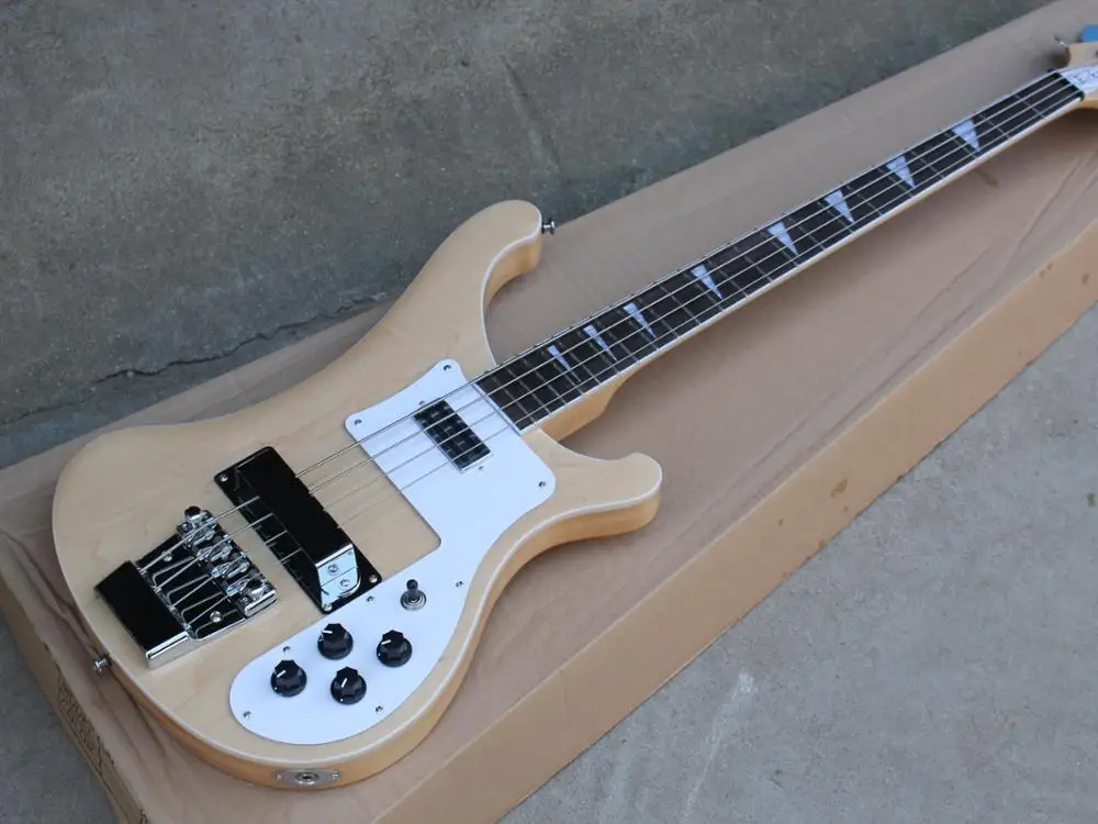 

Natural Ricken 4 Strings 4003 Electric Bass,Factory Custom Rick Maple top Electric 4003 Bass Guitar,Free shipping