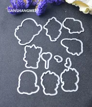E n e n e n e n e n e n e n e n e n e dinozor Metal kesme ölür şablonlar için DIY Scrapbooking/fotoğraf albümü dekoratif kabartma kendi başına yap kağıdı kart yapımı Proje