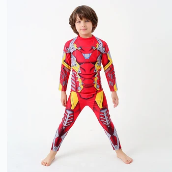 

LLD1768 Children Swimwear 2pcs/set Shirts+Trunks Cartoon Bathing Suit Boys Kids Sport Beachwear Baby Swimsuits Quick Dry