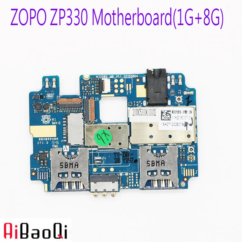 Aibaoqi новые оригинальные платы 1 г+ 8 г Встроенная память mt6735 Материнская плата Шлейф Board для ZOPO zp330 телефон