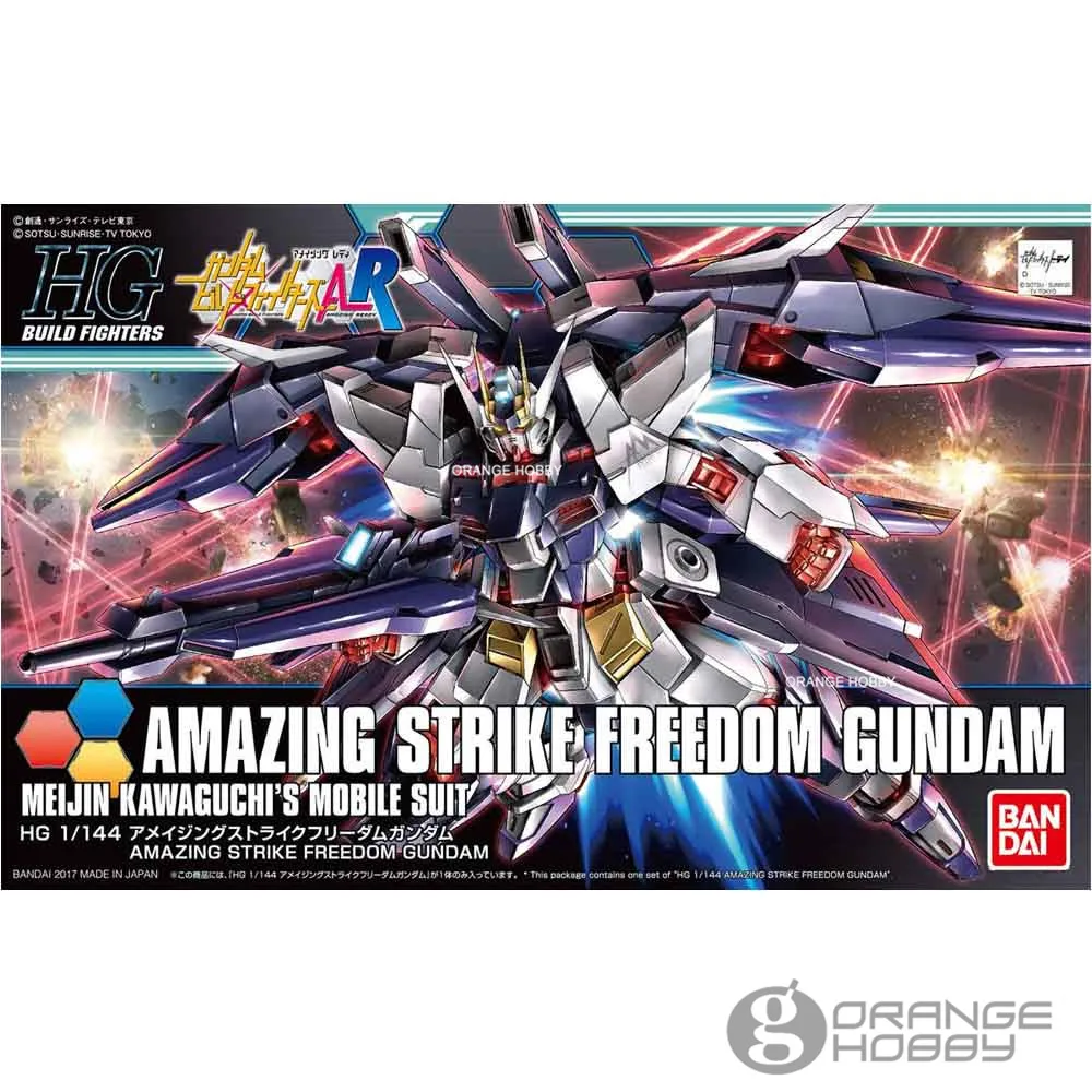OHS Bandai HG Build Fighters 053 1/144 потрясающий Страйк Фридом Gundam Meijin Kawaguchis мобильный костюм