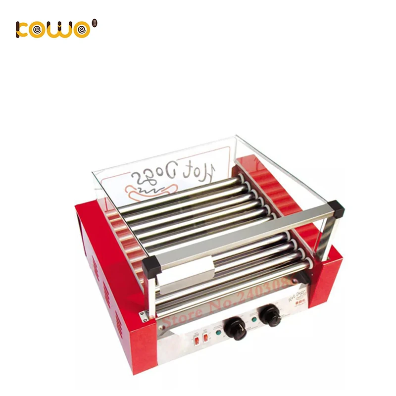 

Commercial electric 11 roller French Hot Dog Grill with cover