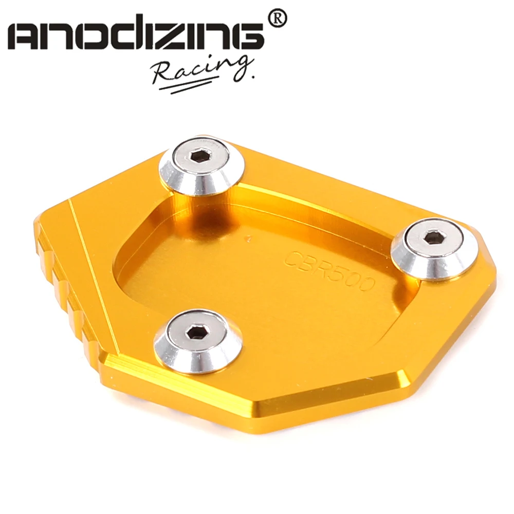 

CNC Aluminum Motorcycle Side Stand Pad Enlargement Plate Kickstand Extension for HONDA NC700S/X/D INTEGRA CBR500R CB500F/X