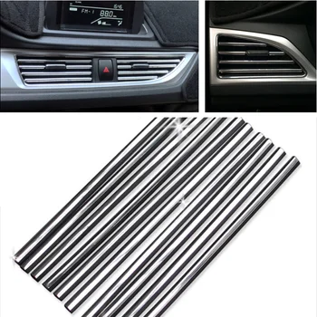 

Car styling U Shape DIY Air Conditioner Outlet Decoration Strip for Land Rover LR4 LR3 LR2 Range Rover Evoque Defender Discovery