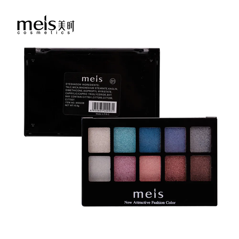 

MEIS Brand Makeup Cosmetics Professional Makeup 10 Colors Eye Shadow Eyeshadow Palette Matte Eyeshadow Eye Shadow Palette MS022B