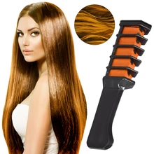 Профессиональная мини 6 цветов окрашивающая расческа для волос одноразовая окрашивающая Расческа Для Волос Мелки использовать для личного салон по уходу за волосами инструмент для укладки TSLM2