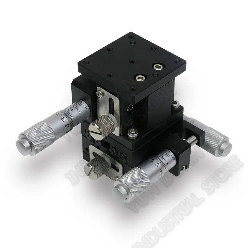 

Manual Sliding Table 40*40mm XYZ Axis Trimming Station Displacement Platform Cross Roller Guide Way Linear StageLD40-RM
