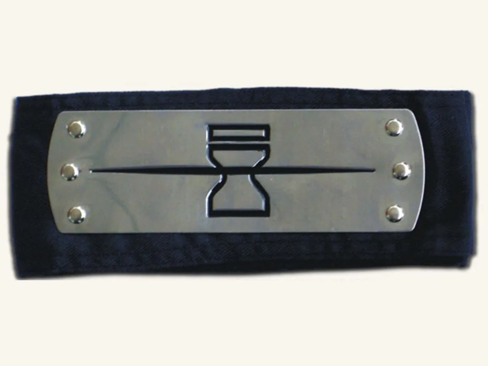 Naruto Ninja Hidden Sand Village HeadBand Black Halloweenin Costume